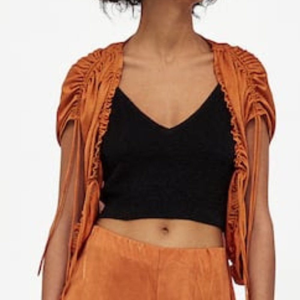 Zara Creased-effect Gathered Top, S